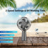 Holiday Mini Handheld Fan, USB Desk Fan Small Personal Portable Hand Fan Table Fan with Rechargeable Battery Operated Cooling Electric Fan 3-6H Wo...