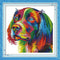 Benway Cross Stitch Kit 14ct Counted Colorful Dog 34x34cm (13.39x13.39in)...
