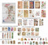 Vintage Scrapbooking Supplies Kit Vintage Stickers for Scrapbooking Journaling Aesthetic Paper Stickers Material Ephemera Pack for Junk Journal Bu...