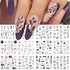 12 Sheets Flower Water Transfer Nail Decals Black English Letter Leaves Stickers for Nail Flower Tulip Nail Decals Water Transfer Nail Art Supplie...