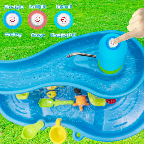 Ultimate Water Table Pump: 3 Hours of Non-Stop Fun for Kids Battery Powered Water Pump for Water Table Perfect Water Table toys/Accessories for Ki...