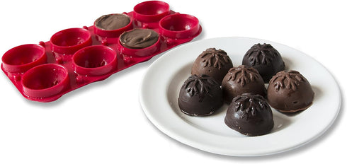 Silicone Snowflake Mold Set: Snowball Cake Pops, Candy Molds, and Christmas Ice Cube Molds- Heat Safe BPA Free Silicone Meets European Standards, ...