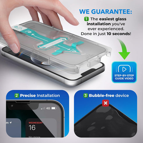 Deppa [2 Pack Screen Protector for iPhone 12/12 Pro (6.1") Tempered Glass | Easy Installation | 9H Hardness | Scratch Resistant | Anti-Fingerprint...