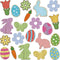 Eaasty 60 Pcs Easter Bulletin Board Decorations Religious Spring Bulletin Board Sweet Classroom Spring Easter Cutouts Including Butterfly Rabbit C...