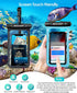 Hiearcool Universal Waterproof Case, Waterproof Phone Pouch Compatible for iPhone 16 15 14 13 Pro Max XS Plus Samsung Galaxy S22 Cellphone Up to 8...