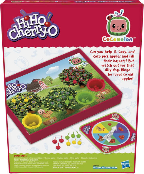 Hasbro Gaming Hi Ho Cherry-O: CoComelon Edition Board Game, Counting, Numbers, and Matching Game for Preschoolers, 2-3 Players, Ages 3+ (Amazon Ex...