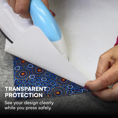 3 Pack PTFE Sheet/Teflon Sheets Multiple Sizes. Non Stick Transparent Reusable Sheets, Extra-Thick and Heat Resistant. Great as Applique Pressing ...