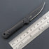 C1296 Fixed Blade Knife Neck Knife,9Cr18Mov Blade G10 Handle EDC Tool Knifes with kydex Sheath for Outdoor, Camping, Hiking, Fishing,Hunting(Black...