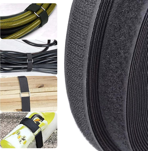 Viaky 49.2ft Storage Straps With 60 Buckles, Nylon Heavy Duty Extender Cord Ties Hook And Loop Fastening Cable Management For RV, Camp, Desk, Work...