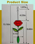 Stained Glass Window Hangings, Garden Suncatchers for Window and Wall Decor, Flower...