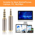 2.5mm to 3.5mm Adapter and 3.5mm to 2.5mm Adapter, Gold Plated Jack Stereo Full Metal Connector Converter for Smartphones, Headphone, Mic, Tablets...