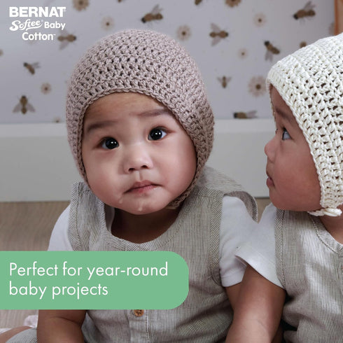 Bernat Softee Baby Cotton Jade Frost Yarn - 3 Pack of 120g/4.25oz - Blend - 3 DK (Light) - 254 Yards - Knitting/Crochet......