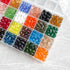 480pcs 24 Colors Teardrop Glass Beads for Jewelry Making 8x12mm Faceted Vertical Hole Crystal Teardrop Spacer Beads for DIY Bracelet Necklace...