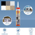 Dicor 501LSB-1 HAPS-Free Self-Leveling Lap Sealant for horizontal surfaces - 10.3 Oz, Black, Secure, Ideal for RV Roofing, Maintenance, Repair, Ap...
