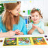LovesTown Magnetic Travel Puzzles Book, Dinosaur Wooden Magnetic Puzzles for Toddlers Learning Magnetic Puzzles for Road Trip...