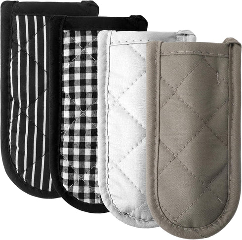 4 Pieces Pan Handle Sleeve, Pot Handle Covers Heat Resistant Iron Skillet Handle Covers Machine Washable Pot Pan Skillet Handle Holder Sleeves for...