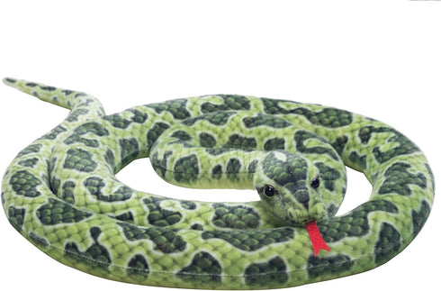 Snake Stuffed Animal Plush Snakes Toys Giant Fake Python Lifelike Giant Boa Constrictor Soft Animal Prank Props for Home Party Decor...