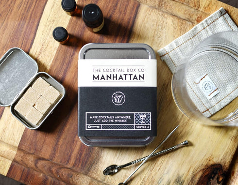 The Cocktail Box Co. Manhattan Cocktail Kit - Handcrafted Mixology Set for Him or Her - 1 Kit...