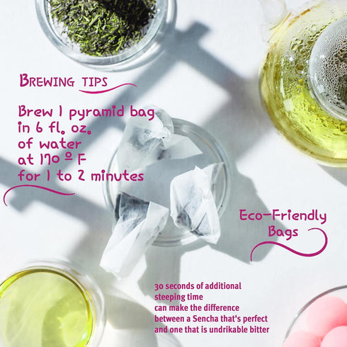 Pantenger Sencha Japanese Green Tea -20 Green Tea Bags- First Harvest | Ichiban Cha. USDA Organic Green Tea | Japanese Tea...