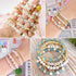 DAHI 1000pcs gold letter beads Acrylic Alphabet Beads A-Z Letter Beads for Jewelry Making Alphabet Beads (round gold white)...