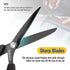 Damita Sharp Sewing Scissors 8.5" Heavy Duty Fabric Cutting Scissors, Black Titanium Coating Premium Forged Utility Scissors With TPR Grip Handles...