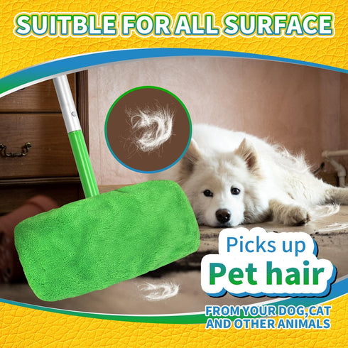 5 Pack Reusable 100% Chenille Mop Pads Compatible with Swiffer Sweeper Mop, Wet and Dry Flat Swiffer mop Cover, 5 Pack Washable Swiffer Pads for S...