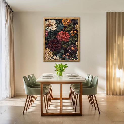 Posterizer 1 pcs-big lush wild flowers-Floral & Botanical Art-Abstract & Modern Art-Decor for Home & Office- UNFRAMED Wall Art...