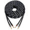 12AWG Speaker Cable (6 Feet), 1 Pack Premium Heavy Duty Braided Speaker Wire with Dual Gold Plated Banana Plug in-Wall CL2 Rated, Oxygen-Free Copp...