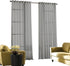 Curtainworks Soho Voile Sheer Grommet Curtain Panel, 59 by 84", Silver...