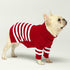 Fitwarm Dog Striped Knitted Sweater, Thermal Turtleneck Pet Coat, Dog Winter Clothes for Small Dogs Boy Girl, Cat Apparel, Red, Small...