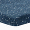Lambs & Ivy Sky Rocket Blue Stars/Galaxy/Space 100% Cotton Fitted Crib Sheet...