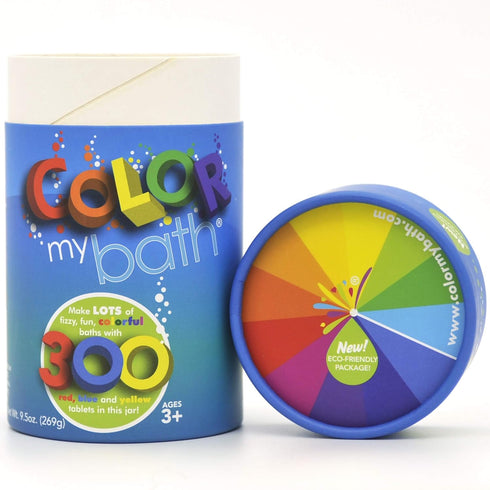 300 Count - The Original Fizzy Color Changing Tablets - Non Toxic, Non Staining, Fragrance Free Eco-Friendly Container - Fun Educational Bathtime ...