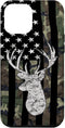 Deer Hunting Camouflage American Flag Whitetail Buck USA Case for iPhone 12 Pro Max...