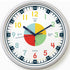 OWLCONIC Non Ticking Analog Clock for Kids Learning to Tell Time, Teaching Clock for Kids Wall, Clocks for Classroom, Homeschool Decor, Bedrooms, ...