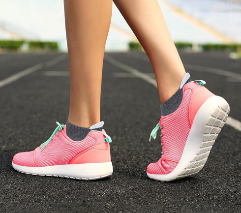 KONY 6 Pairs Women's Cotton Thick Cushioned Running Athletic Low Cut Ankle Tab Socks, Size 6-9...