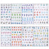 Sea Animals Nail Art Adhesive Sticker 3D Self-Adhesive Nail Decals Art Design Holographic Shell fish Jellyfish Nail Art Sticker Decoration for Wom...