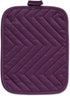 DII Heat Resistant Quilted Cotton Pot Holder Set, Designed with Space to Personalize Allowing a Customized Design, 7x9, Eggplant, 3 Count...