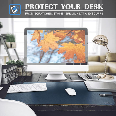 K KNODEL Large Desk Mat, Office Desk Pad, Computer Desk Mat, Laptop Mat for Desk, Desk Protecor Mat, Desktop Mat, Desk Writing Pad, Desk Blotter P...