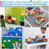 BOROLA Peel-and-Stick Base Block Plate 10" x 10" Self Adhesive Classic Building Brick Play Table Base Compatible for All Major Brands Style Bricks...