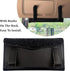 Car Sun Visor Tissue Box Holder,Dermasy Hanging Car Sparkly Crystal PU Leather Napkin Case Holder Bling car Accessories for Women and Ladies (Blac...