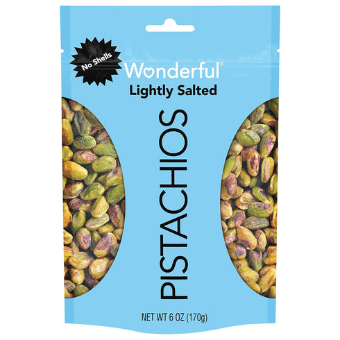 Wonderful Pistachio Lightly Salted Shelled Pistachios, 6 OZ...