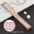 Moolia Metal Band Compatible with Apple Watch Band 38/40/41/42mm Women Rhinestones Resin Wristband Bling Diamond Bracelet for iWatch Series 10 9 8...