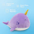 Narwhal Stuffed Animal Ultra Soft Plush Cute Narwhal Toy Plushie Stuffed Animals for Kids...