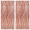 KatchOn, Rose Gold Fringe Curtain - XtraLarge 3.2x8 Feet, Pack of 2 | Rosegold Backdrop for Anniversary, Wedding, Bachelorette Party Decorations| ...