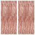 KatchOn, Rose Gold Fringe Curtain - XtraLarge 3.2x8 Feet, Pack of 2 | Rosegold Backdrop for Anniversary, Wedding, Bachelorette Party Decorations| ...