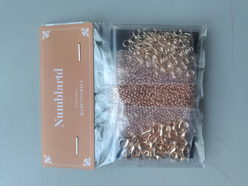 39Ft Flat Iron Twisted Cross Chain - 2x3mm Cable Link Chain with 100 Pcs Open Jump Rings and 30 Pcs Lobster Clasps for DIY Jewelry Chains Making B...