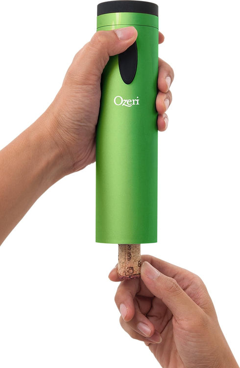 Ozeri Fascina Electric Wine Bottle Opener and Corkscrew, Lime Green...