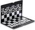 Yellow Mountain Imports Magnetic Travel Foldable Chess Wallet Set (7.9-Inch) - Portable & Perfectly Travel-Size...
