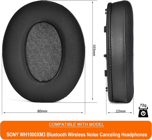 WH-1000XM3 Cooling Gel Ear Pads Replacement Cover Cushions Compatible with Sony WH-1000XM3 (WH1000XM3) Headphones...