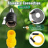 Feekoon Jet Nozzle with Shut Off, 3/4" GHT Sweeper Garden Hose End Zinc Nozzle with Shut Off Valve, Water Hose Sprayer Jet Nozzle for Garden Water...